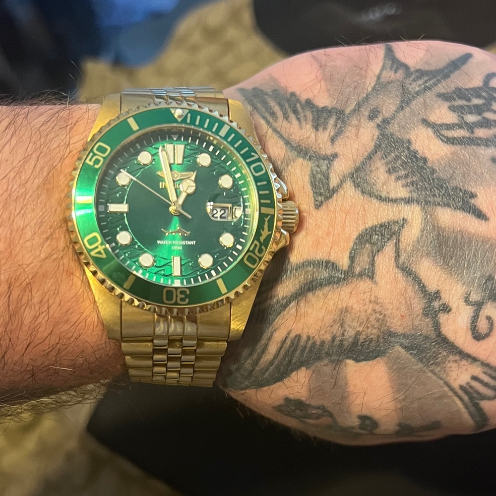 INVICTA PRO DIVER SERIES GREEN FACE TRINITE